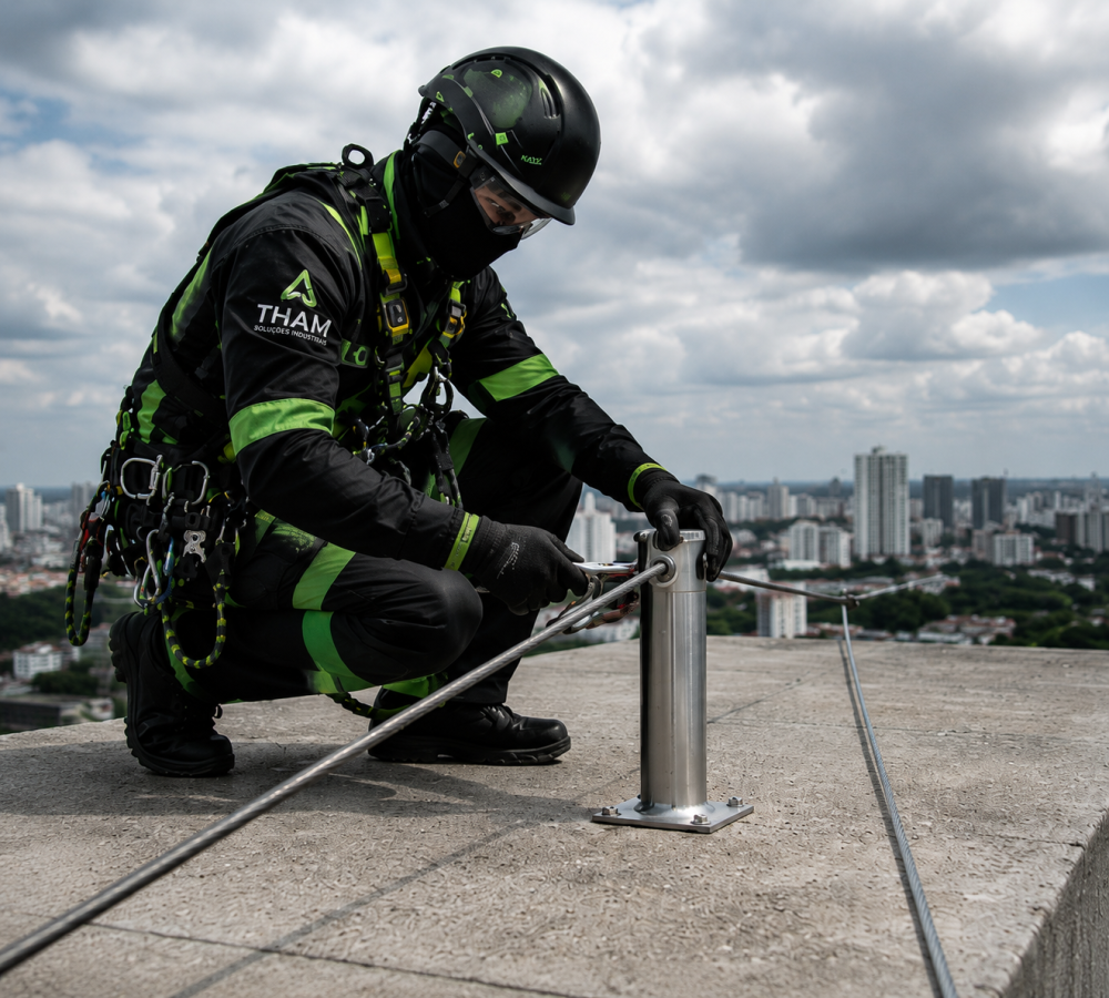 Equipe THAM Vertical linha de vida